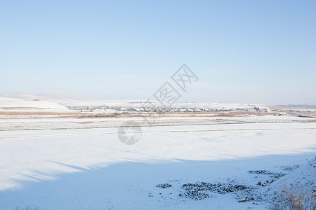冬季内蒙古呼伦贝尔平原图片