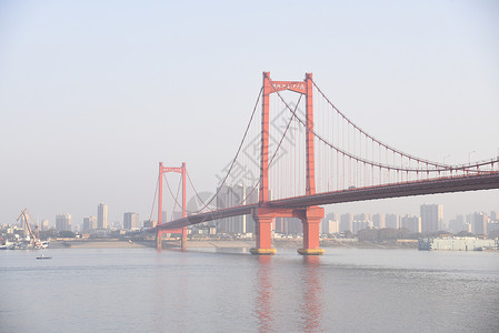 湖北武汉鹦鹉洲大桥背景图片