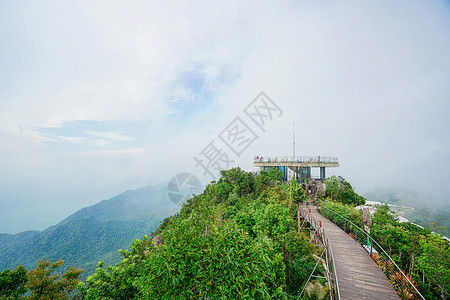 栈道桥马来西亚兰卡威天空之桥背景