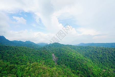 高山丛林马来西亚兰卡威天空之桥背景