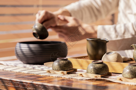 洗茶杯图片