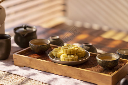 茶道茶糕中国特色茶糕高清图片