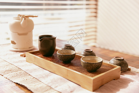 茶具背景图片