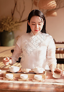 女性茶艺图片