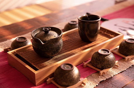 中国茶艺背景图片