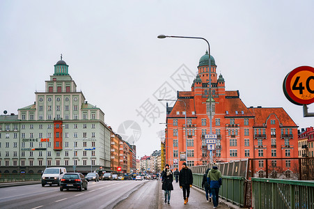 瑞典斯德哥尔摩街景高清图片