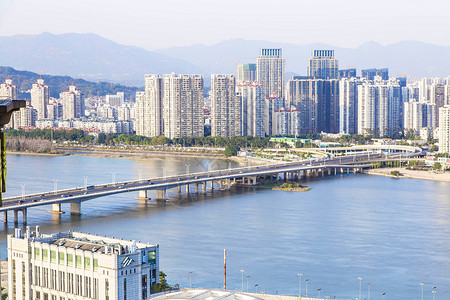 福州市区福州金山大桥背景