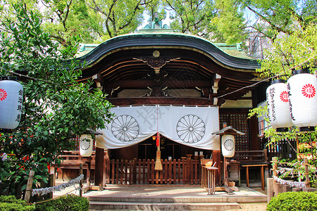 日本传统寺庙背景图片