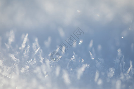 雪晶体雪花微距特写背景