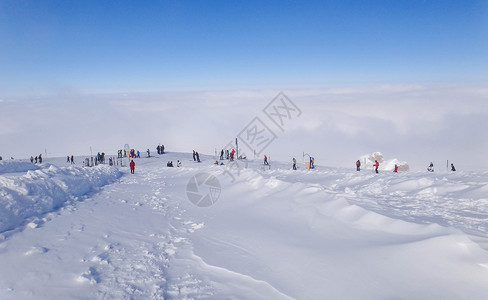 铁力士雪山瑞士铁力士山背景