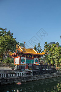 土地庙福州西禅寺天后宫背景