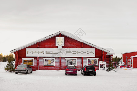 芬兰洛瓦涅米圣诞老人村背景图片