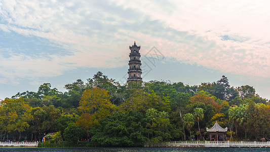 广东惠州西湖泗州塔背景图片