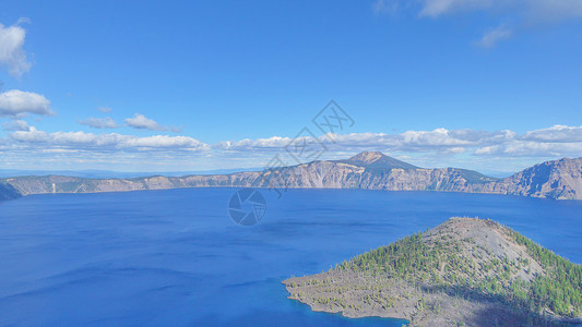 美国火山湖国家公园背景图片