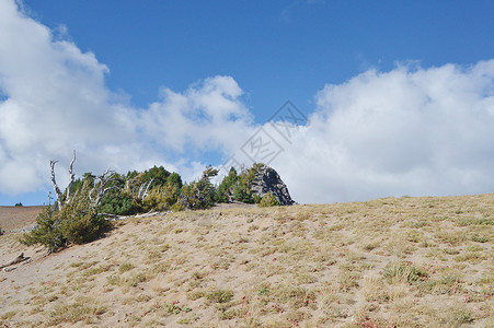 美国火山湖国家公园背景图片