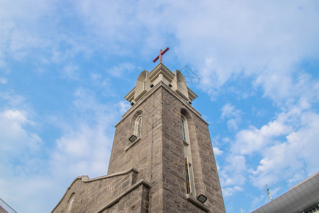 福州花巷教堂外景高清图片