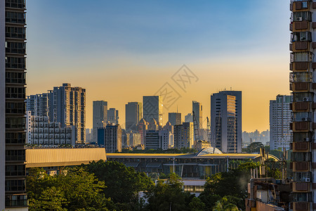 深圳城市黄昏图片