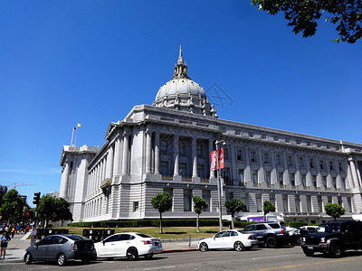 旧金山旅行美国旧金山市政厅CITYHALL背景
