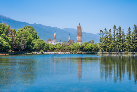 崇圣寺三塔文化旅游区云南大理崇圣寺背景