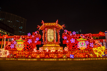 杰克点灯笼福州元宵花灯背景