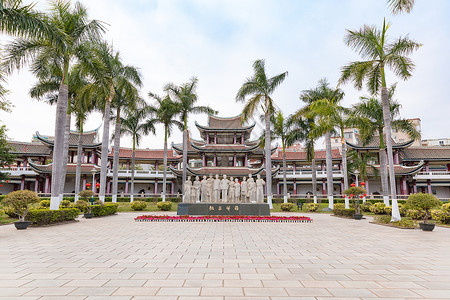 桃李芬芳厦门嘉庚公园桃李芳菲背景