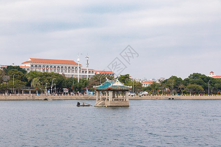 厦门集美龙舟池背景