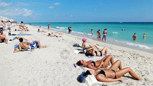 美国迈阿密海滩高清图片