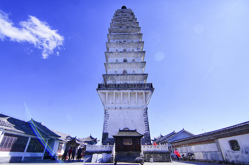 云南宾川鸡足山佛塔图片