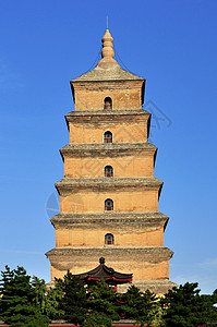 西安大雁塔背景图片