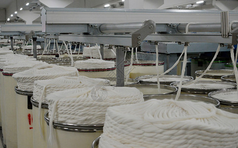 管线机现代纺织厂捆线机背景