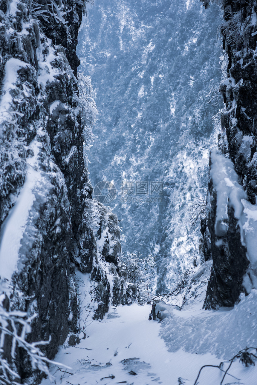 峨眉山雪景图片