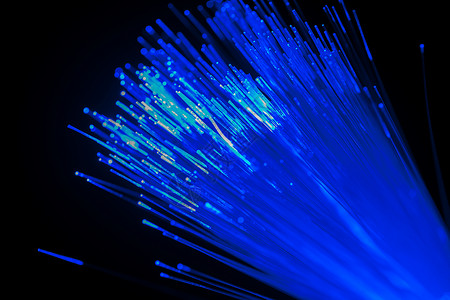 特效科幻粒子蓝色光纤背景