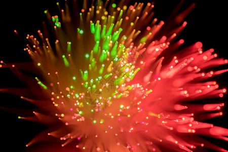 光斑粒子动画彩色光纤背景