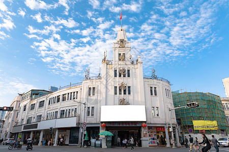 中山街厦门思明电影院建筑背景