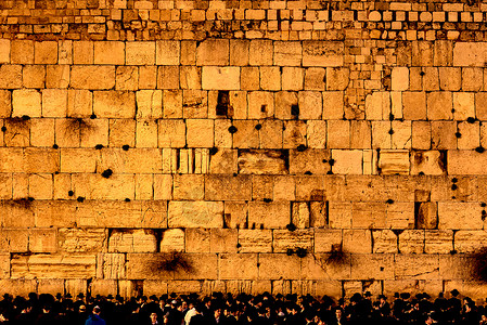耶路撒冷哭墙之下图片