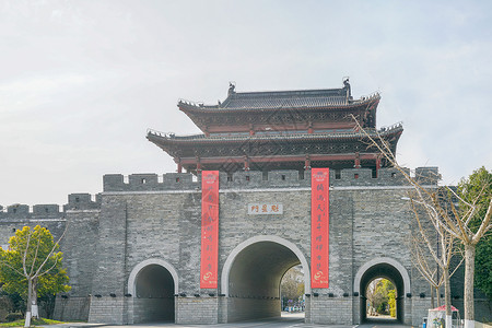 淮安古城墙遗址公园背景
