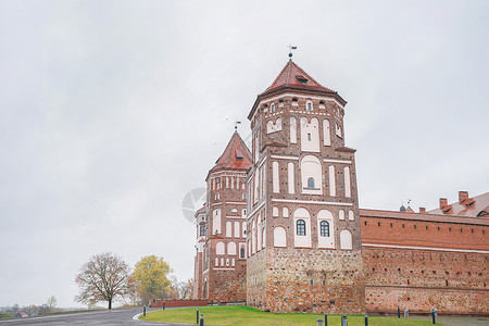白俄罗斯米尔城堡水上城堡白俄罗斯米尔城堡背景