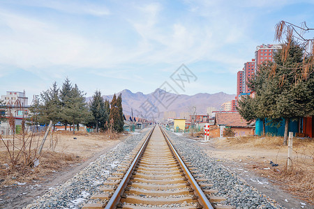 东北铁路铁轨背景