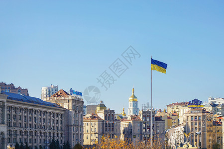 独立建筑乌克兰独立广场背景