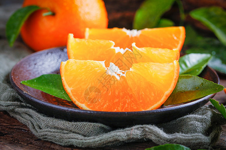 香甜金橙有机香橙高清图片