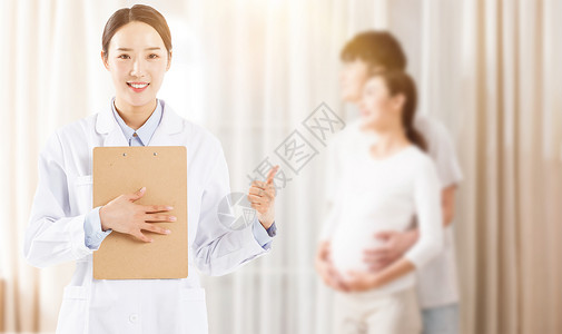 护士孕妇孕检设计图片