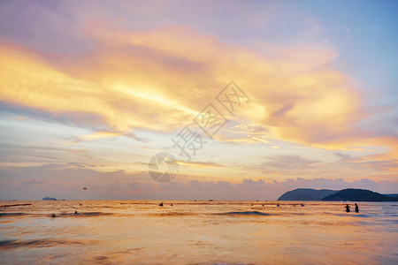 离岛免税马来西亚兰卡威大海风光背景