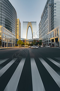 苏州道路苏州地标东方之门背景