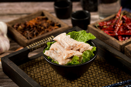 火锅配菜食材虾味饺背景图片