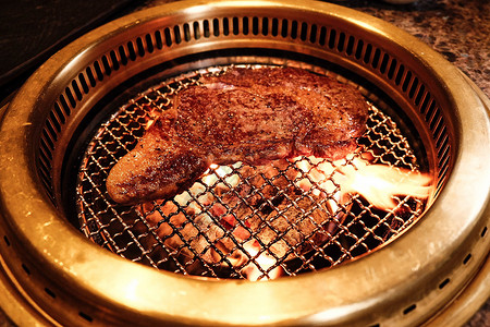 日式烤肉和牛牛排高清图片