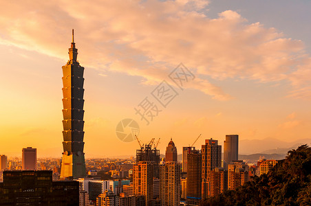 台北101大厦背景图片