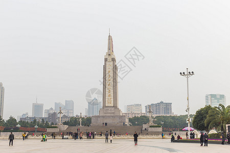 纪念八一南昌八一广场英雄纪念塔背景
