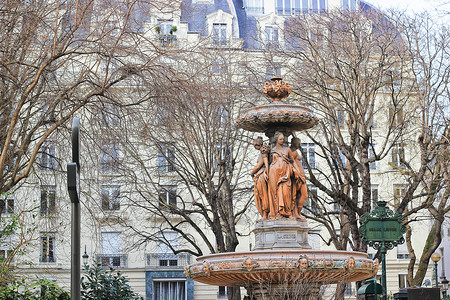 冬日巴黎街景图片