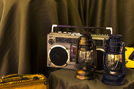 复古家电素材老式收音机背景