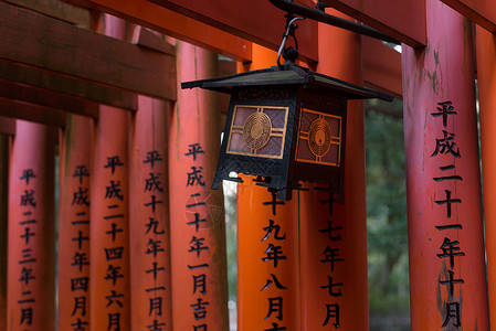 日本京都神社装饰背景图片